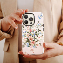 Blue Floral Buquê Girly | iPhone 14 Case-Mate C