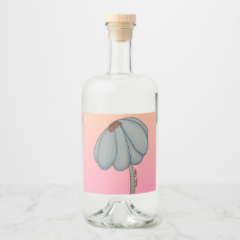 Blue Flower with Pink Background