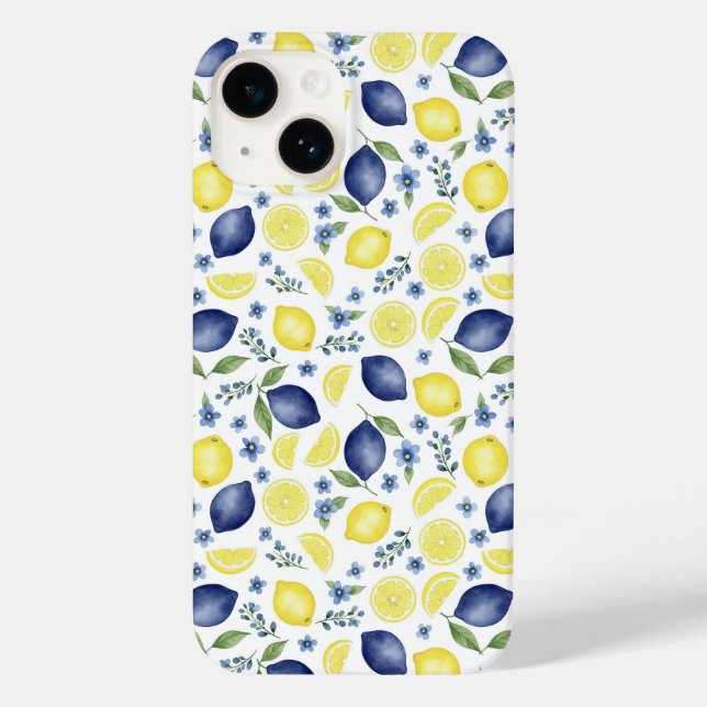 Blue French Country Lemon Pattern (Verso)