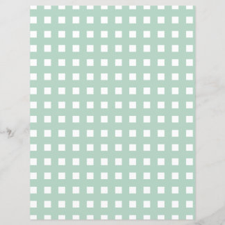 Blue Gingham e White Paper Sheet