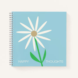 Blue-Green Happy Thoughts with Daisy