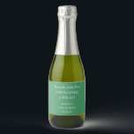 Blue Green Modern Custom 50th Birthday Obrigado<br><div class="desc">Bold Blue Green Cute Simple Modern Custom 50º Aniversário Obrigado Vinho Estimulante</div>