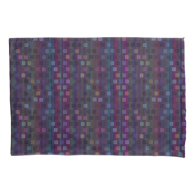 Blue, green, purple, pink squares with stripes (Frente)