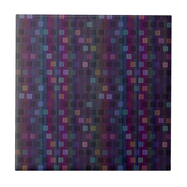 Blue, green, purple, pink squares with stripes (Frente)
