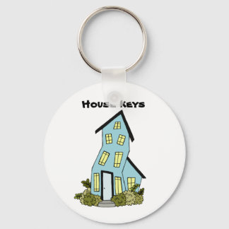Blue House Keys Chaveiro