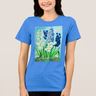 Blue Hyacinths Vintage Arte Botânica