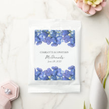 Blue Hydrangea Petals Casamento Nomes Personalizad