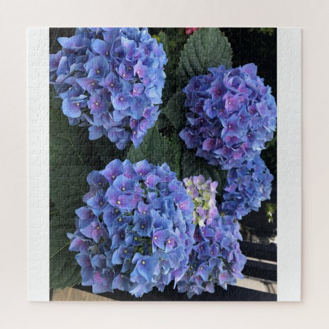 Blue Hydrangea Zigsera Quebra-cabeça (Vertical)