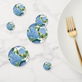 Blue Hydrangeas Watercolor Floral