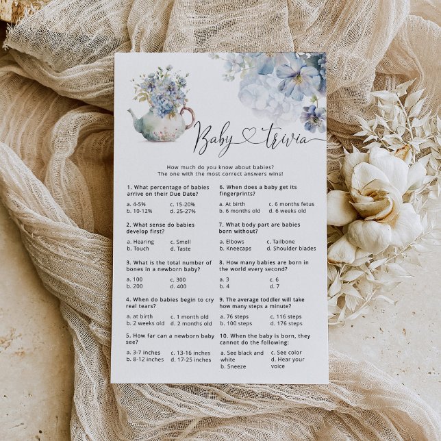 Blue Hydrangeas willowers jogo de trivialidades (Criador carregado)