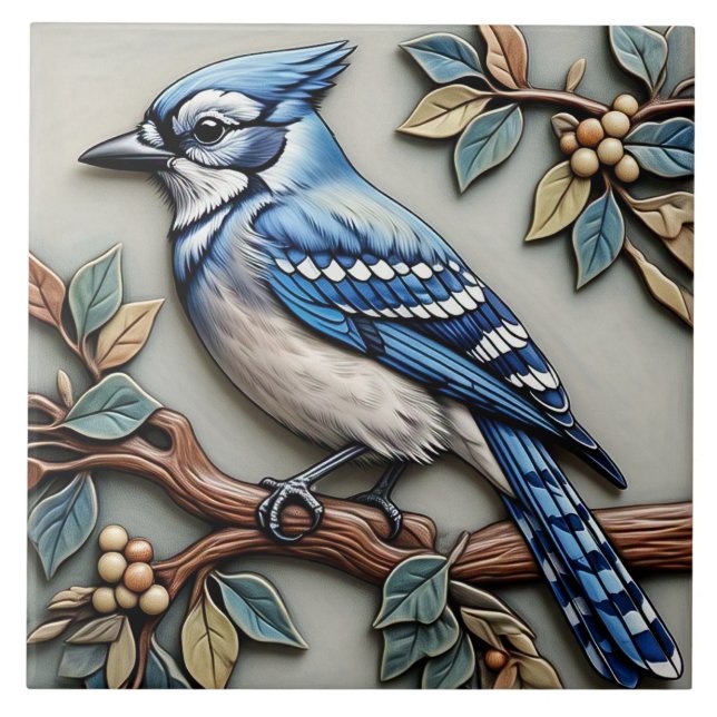 Blue Jay - Artesanato De Arte E Cerâmica (Frente)
