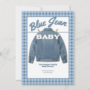 Blue Jean Baby - Convite Personalizado de Chuveiro