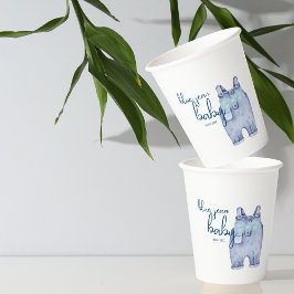 Blue Jean Chá de fraldas Tableware | Denim Overall