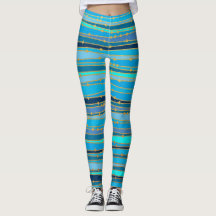 Blue Lagoon Zen | Leggings de Workout Personalizad