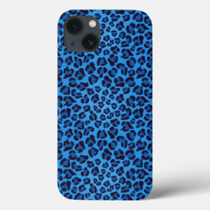 blue leopard texture pattern