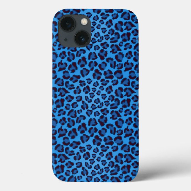 blue leopard texture pattern (Verso)