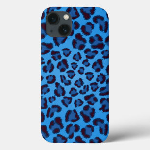 blue leopard texture pattern