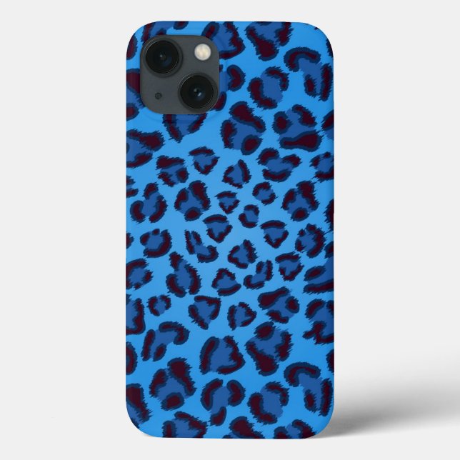 blue leopard texture pattern (Verso)