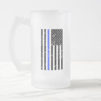 Blue Line fino - agente da polícia - caneca de