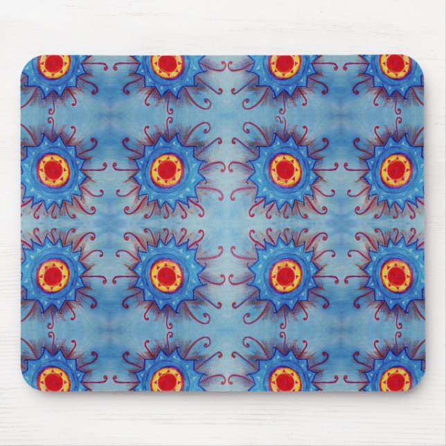 Blue Mandala Mousepad (Frente)