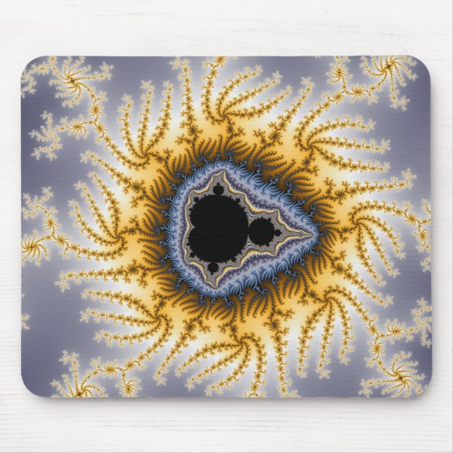 Blue Mandel - Mousepad Fractal (Frente)