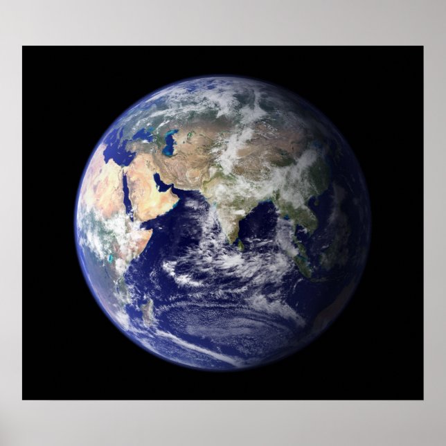 Blue Marble East View da Terra Poster (Frente)