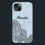 Blue Mehndi Motif Galaxy Nota 4 Caso<br><div class="desc">Proteja o seu telefone com este na moda Mehndi Motif Case-Mate, Mal Ali, o caso Samsung Galaxy Note 4, com um intrincado design de henna indiano, sobre um fundo azul de olhar angustiado. Adicione texto personalizado, como seu nome ou monograma, a esta design étnica para lhe dar um toque pessoal....</div>