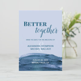 Blue Modern Melhor Junto com Casamento de Cores d'