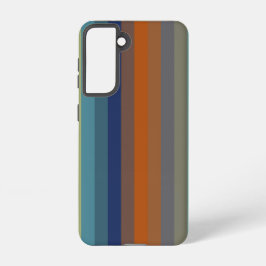 Blue, orange, green, and gray stripes