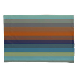 Blue, orange, green, yellow and gray stripes