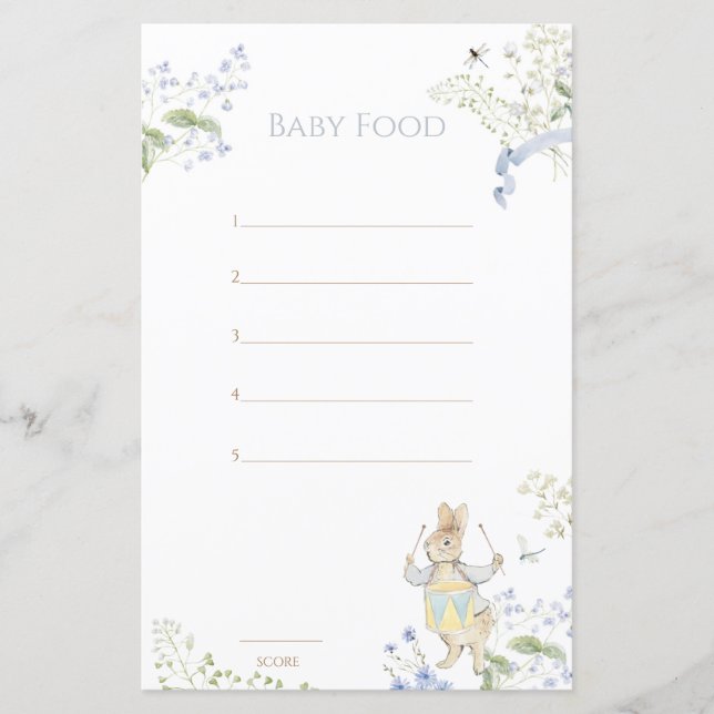 Blue Peter o Rabbit Guess Baby Comida Game (Frente)