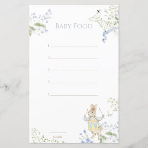 Blue Peter o Rabbit Guess Baby Comida Game