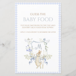 Blue Peter o Rabbit Guess Baby Comida Game