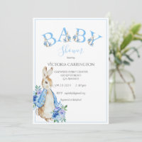 Blue Peter Rabbit Cartas Convite para Chá de frald