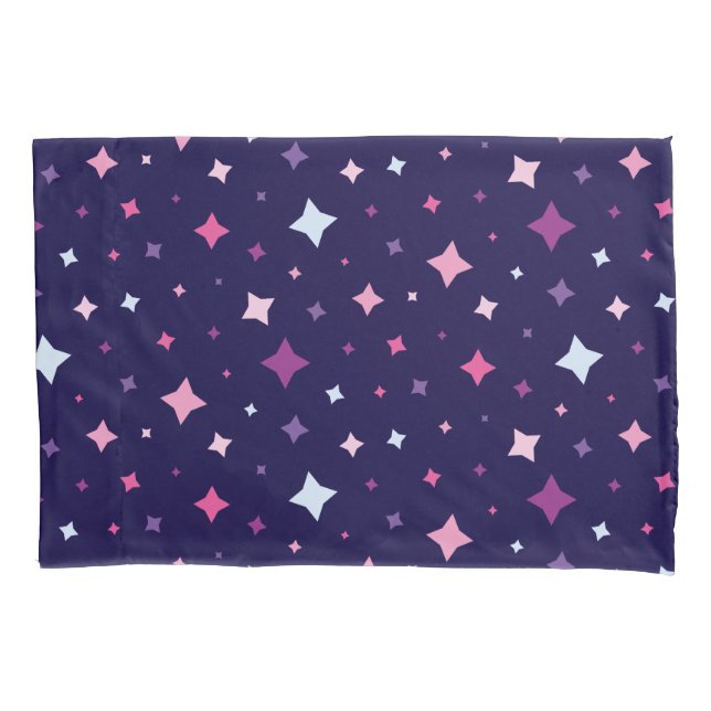 Blue Pink Purple Stars Cosmic Space Night Sky. (Frente)