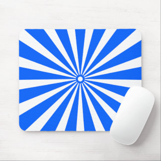 Blue Radiant Burst Mouse Pad – En Geométrico Moder
