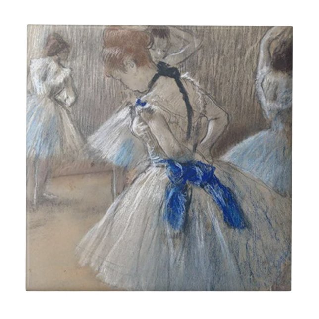 Blue Ribbon Dancer Edgar Degas (Frente)