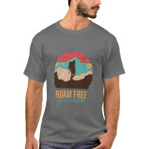 Blue Ridge Mountain Roam Free Caminhando Camisa do