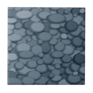 Blue River Rock Pebbles Art