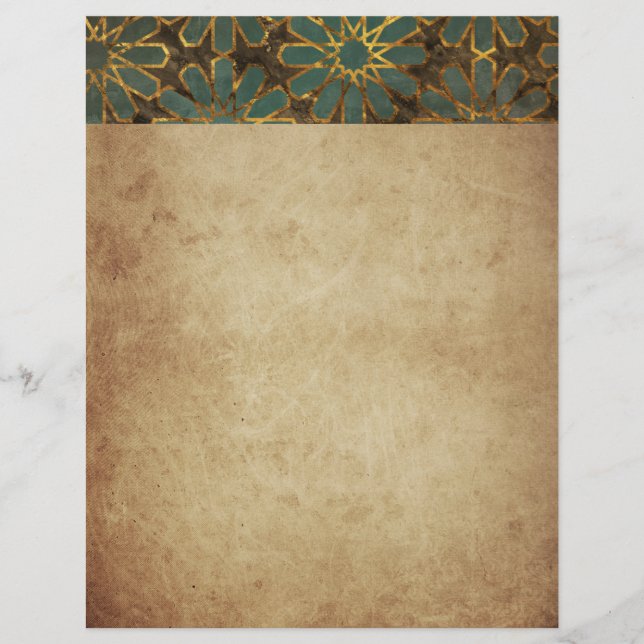 Blue Rosy Brown Arabesque (Frente)
