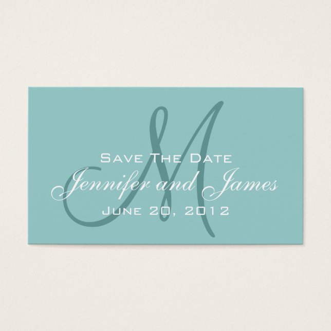 Blue Save the Date Wedding Site Insert (Frente)