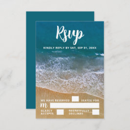 Blue Sea Beach Wedding RSVP