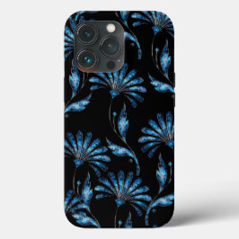 Blue Shimmer Floral