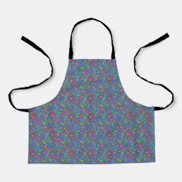 Blue Sky | Dancing Watercolor Daisies Kids Apron
