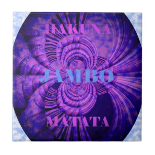 Blue Sky Hakuna Matata Kenya Giraffe Art C
