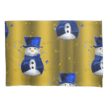 Blue Snowman no Dourado Natal