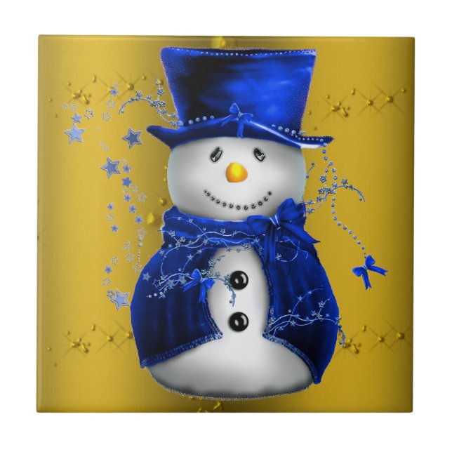 Blue Snowman no Dourado Natal (Frente)