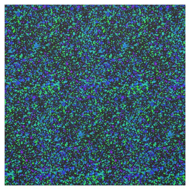 Blue Splatter - Tecido Algodão (Modelo)