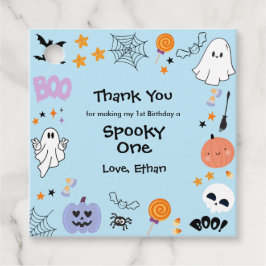 Blue Spooky One Halloween - Etiquetas de favorecim