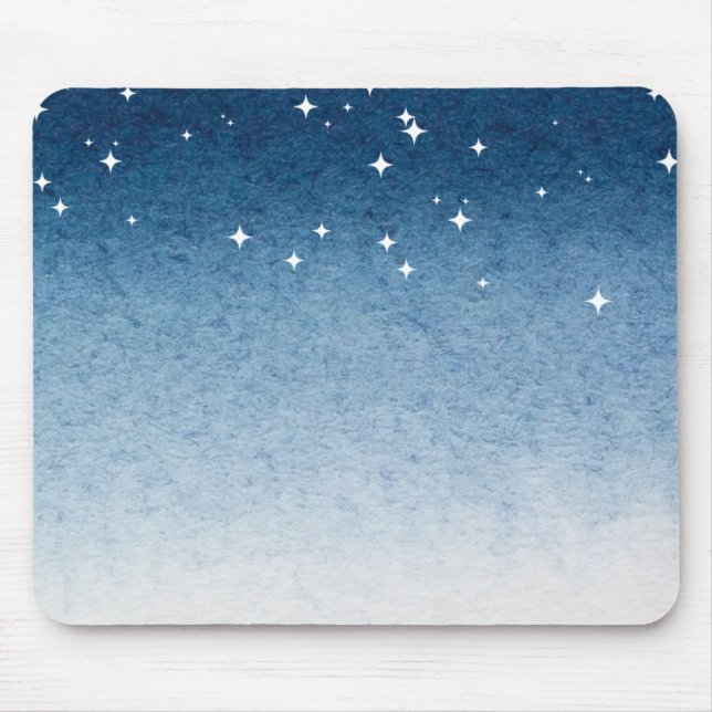 Blue Starry Gradient Mousepad (Frente)